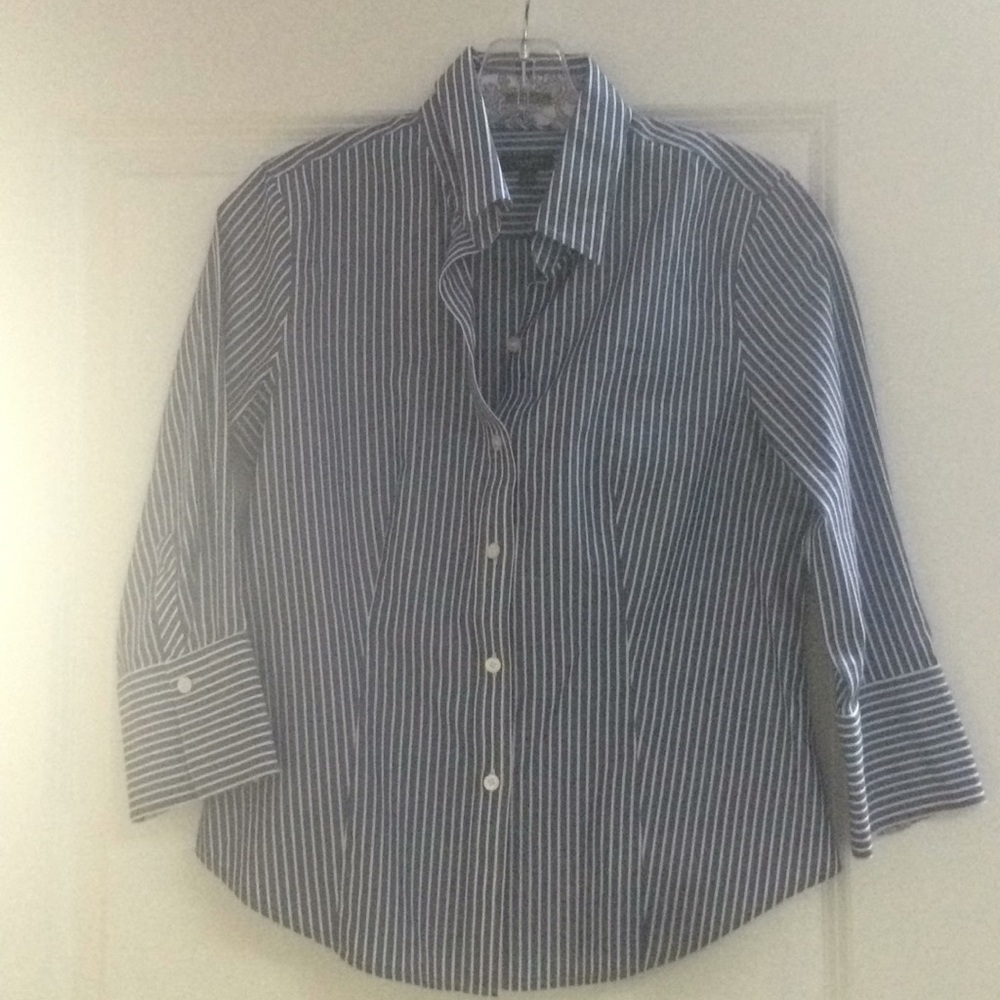 Blue button down